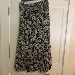 Zara belted maxi skirt